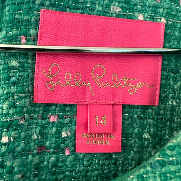 Lilly Pulitzer Green Tweed Dress - Picture 4 of 6